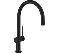 hansgrohe Talis M54 Mitigeur monocommande de cuisine 220, 1jet, 72804670, 72804670, Colorazione: Nero opaco