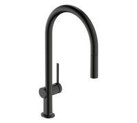 hansgrohe Talis M54 rubinetto da cucina, estraibile, orientabile, 72802340, Talis M54 nero cromato spazzolato [Rubinetteria da Cucina > Rubinetti da Cucina]