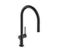 hansgrohe Talis M54 rubinetto da cucina, estraibile, orientabile, 72802340, Talis M54 nero cromato spazzolato [Rubinetteria da Cucina > Rubinetti da Cucina]