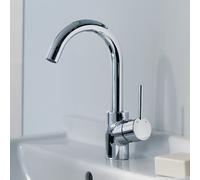 hansgrohe Talis S mitigeur monocommande de lavabo, vidage escamotable, bec orientable sur 360°, saillie 145mm, 32070000, 32070000