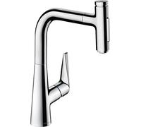 hansgrohe Talis Select M51 Miscelatore cucina monocomando 220, doccetta estraibile, 2 getti, sBox, cromo, 73868000