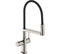 hansgrohe Talis Select M54 rubinetto da cucina, estraibile, orientabile, 72861800, Talis Select M54 acciaio inox spazzolato [Rubinetti da Cucina]