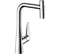 Hansgrohe Talis M51 - Miscelatore da lavello M5117-H300 con doccetta estraibile, sBOX, cromato 73867000