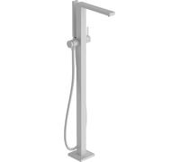 hansgrohe Tecturis E 73445700 - Rubinetto per vasca da bagno con tubo doccia da 1,25 m e soffione doccia, miscelatore monocomando per vasca da bagno, bianco opaco