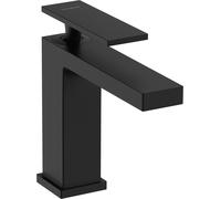hansgrohe Tecturis E miscelatore monocomando per lavabo 110, sporgenza 144 mm, senza scarico, EcoSmart+, 73011, Colorazione: nero opaco