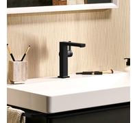 hansgrohe Tecturis E Fine Mitigeur monocommandé pour lavabo 150, saillie 157mm, sans garniture de vidage, CoolStart, EcoSmart+, 73041670, 73041670, Colorazione: nero opaco