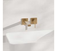 hansgrohe Tecturis E rubinetto lavabo a parete, 73051140, Tecturis E bronzo spazzolato [Rubinetteria Bagno > Rubinetteria Lavabo]