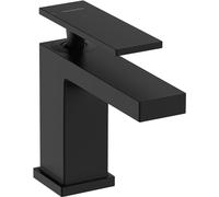 hansgrohe Tecturis E - Rubinetto per lavabo senza scarico, risparmio energetico (CoolStart), Miscelatore lavabo risparmio idrico (EcoSmart) con altezza bocca 90 mm, nero opaco, 73001670