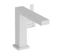 hansgrohe Tecturis E Fine miscelatore monocomando per lavabo 110, sporgenza 155 mm, scarico push-open, CoolStart, EcoSmart+, 73020, Colorazione: Bianco opaco
