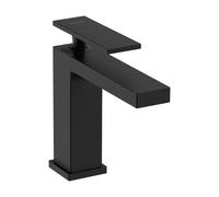 hansgrohe Tecturis E - Rubinetto per lavabo senza scarico, risparmio energetico (CoolStart), Miscelatore lavabo risparmio idrico (EcoSmart) con altezza bocca 117 mm, nero opaco, 73012670