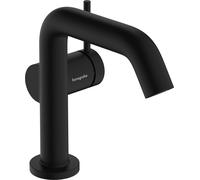 hansgrohe Tecturis S Fine Mitigeur monocommandé pour lavabo, ComfortZone110, Push-Open, CoolStart, saillie 130mm, 73322670, 73322670, Colorazione: nero opaco
