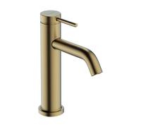 hansgrohe Tecturis S Mitigeur monocommandé pour lavabo, ComfortZone110, avec vidage, CoolStart, saillie 116mm, 73318140, 73318140, Colorazione: Bronzo spazzolato