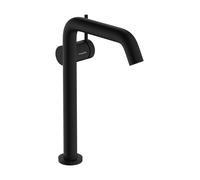 hansgrohe Tecturis S miscelatore monocomando per lavabo 240 Fine CoolStart a risparmio idrico+per lavabi da appoggio, sporgenza 167 mm, 73372, Colorazione: nero opaco