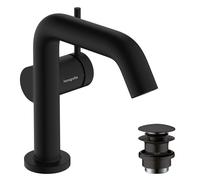 hansgrohe Tecturis S Mitigeur monocommandé pour lavabo 110 Fine CoolStart économiseur deau+, saillie 130 mm, 73320670, 73320670, Colorazione: nero opaco