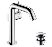 hansgrohe Tecturis S robinetterie de lavabo monocommande 150 Fine CoolStart, EcoSmart+, avec vidage Push-Open, portée 139mm, 73340000, 73340000, Colorazione: cromo