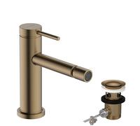 Miscelatore Monocomando Lavabo Hansgrohe Tecturis S afvaltrekker 140mm Bronzo spazzolato