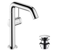 hansgrohe Tecturis S miscelatore monocomando per lavabo 210 Fine CoolStart a risparmio idrico+con bocca girevole, sporgenza 154 mm, 73360, Colorazione: cromo
