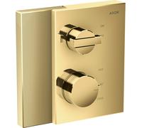 hansgrohe Thermostat de bord AXOR dissimulé avec vanne d'arrêt, taille diamant, 46751990, 46751990, Colorazione: Ottica in oro lucido