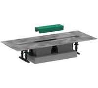 hansgrohe uBox universal - set per canalina di scarico doccia (corpo di base + set di installazione), adatto per hansgrohe RainDrain Rock e RainDrain Match di 600 mm con installazione standard