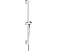 Hansgrohe Unica, asta doccia Pulsify S, 65 cm con supporto per soffione e flessibile doccia, 24400, Colorazione: cromo - 24400000