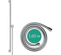 hansgrohe Unica Puro S - Set per Doccia con Asta Doccia (0,9 M) E Tubo Flessibile (1,60 M), Cromo