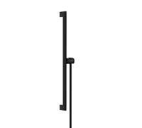 hansgrohe Unica S Puro asta saliscendi, con flessibile doccia, 24402670, Unica S Puro; Unica nero opaco [Rubinetteria Bagno > Doccette / Supporti]