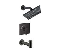 hansgrohe Vernis 04962670 - Set doccia quadrato, colore: Nero opaco
