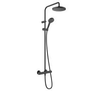 hansgrohe Vernis Blend système de douche 200, 1jet, avec thermostat, EcoSmart, 26089670, 26089670, Colorazione: nero opaco