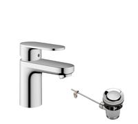 Hansgrohe Vernis Blend 71557000 miscelatore lavabo 70 con piletta scarico a tirante, finitura cromo