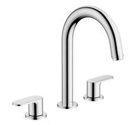Hansgrohe Rubinetto per lavabo 3 fori Vernis Blend 71553000 con scarico a saltarello Cromo