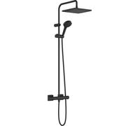 hansgrohe Vernis Shape Système de douche, 240 1jet, avec thermostat, économie deau, noir mat, 26429670, 26429670