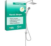 hansgrohe Vernis Shape Système de douche 230 1 jet Reno économisant leau, 26289000, 26289000, Colorazione: cromo