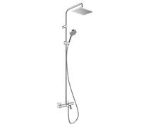hansgrohe Vernis Shape colonna doccia con bocca di erogazione vasca, termostatico, 26098000, Vernis Shape cromo [Rubinetteria Bagno > Colonne Doccia]