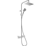 hansgrohe Vernis Shape Système de douche 230 1 jet avec thermostat, 26286000, 26286000, Colorazione: cromo