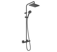 hansgrohe Vernis Shape colonna doccia con termostatico, 26286670, Vernis Shape nero opaco [Rubinetteria Bagno > Colonne Doccia]
