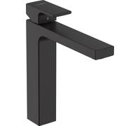 hansgrohe Vernis Shape Miscelatore monocomando lavabo 190 con saltarello, nero opaco, 71562670