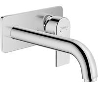 hansgrohe Vernis Shape miscelatore monocomando da incasso per lavabo a parete con bocca di erogazione 20,5 cm, sporgenza 207 mm, 71578, Colorazione: cromo - 71578000