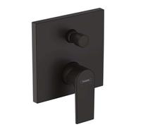 hansgrohe Vernis Shape Miscelatore monocomando vasca ad incasso con valvola antiriflusso (EN1717), nero opaco, 71469670