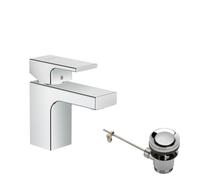 Rubinetti per il Lavaggio a Mano Hansgrohe Vernis Shape con raccordo di scarico in metallo Cromo