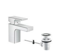 hansgrohe Vernis Shape Mitigeur monocommandé pour lavabo 70 avec vidage à tirette, saillie 89 mm, 71560000, 71560000, Colorazione: cromo