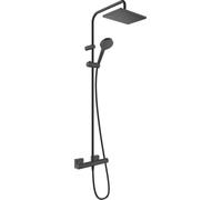 Hansgrohe Vernis Shape set doccia a parete con termostato con soffione nero 26097670