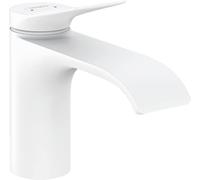 Hansgrohe Vivenis - Miscelatore da lavabo 80, con sistema di scarico, EcoSmart, bianco opaco 75010700