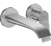hansgrohe Vivenis robinetterie de lavabo monocommande modèle encastré pour montage mural, portée 195mm, 75050000, 75050000, Colorazione: cromo