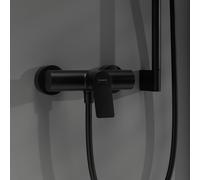 hansgrohe Vivenis miscelatore monocomando, per doccia, 75623670, Vivenis nero opaco [Rubinetteria Bagno > Rubinetteria Doccia]