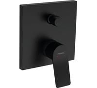 hansgrohe Vivenis Miscelatore monocomando vasca ad incasso con valvola antiriflusso (EN1717), nero opaco, 75416670