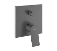 hansgrohe Vivenis, Mitigeur monocommandé encastré pour baignoire avec combiné de sécurité intégré, 75416340, 75416340, Colorazione: Cromo nero spazzolato