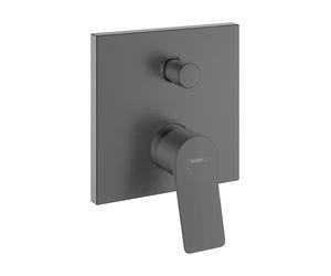 hansgrohe Vivenis, Mitigeur monocommandé encastré pour baignoire avec combiné de sécurité intégré, 75416340, 75416340, Colorazione: Cromo nero spazzolato