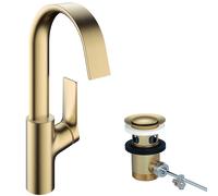 hansgrohe Vivenis, Mitigeur monocommandé pour lavabo 210 avec bec pivotant et vidage à tirette, saillie 139 mm, 75030140, 75030140, Colorazione: Bronzo spazzolato