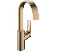 hansgrohe Vivenis, Mitigeur monocommandé pour lavabo 210 avec bec pivotant sans vidage, saillie 139 mm, 75032140, 75032140, Colorazione: Bronzo spazzolato