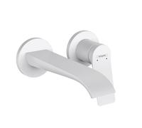 Hansgrohe Vivenis miscelatore monocomando da incasso per lavabo a parete con bocca di erogazione 19,5 cm, 75050, Colorazione: bianco opaco - 75050700